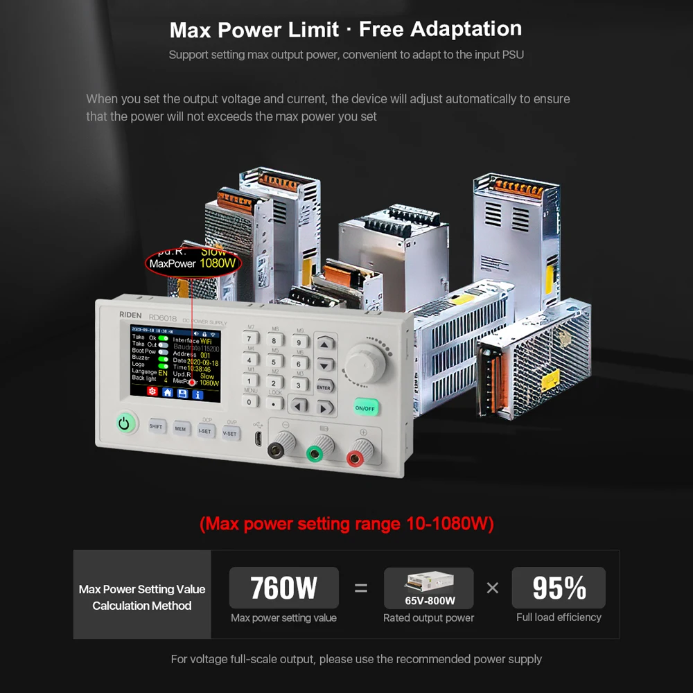 S800 Digital Powersupply Outcase Voltmeter-Gehäuse, geeignet für RD6012/RD6012W/RD6018/RD6018W Netzteil für RD6018 Voltmeter