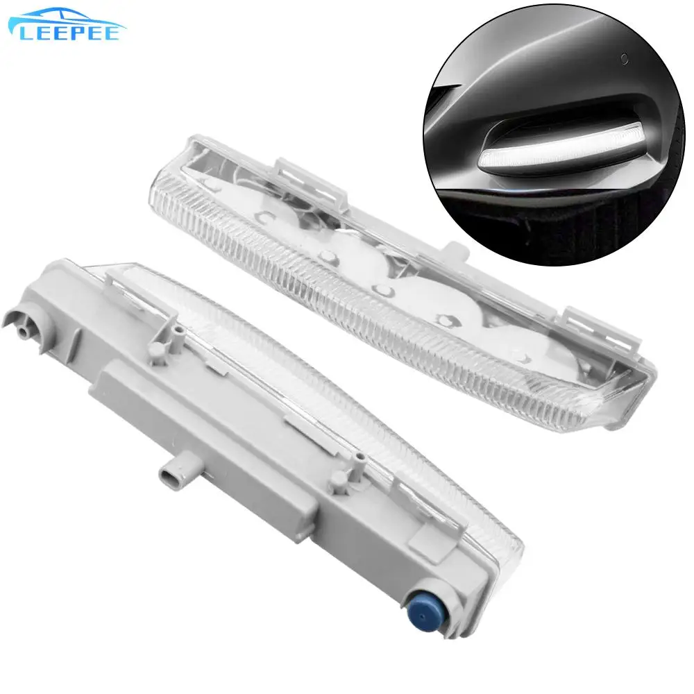 Car Front LED DRL Daytime Running Lamp for Mercedes Benz C-Class W204/S204 2007-2014 W212 2009-2014 R172 2012 2013 Fog Light