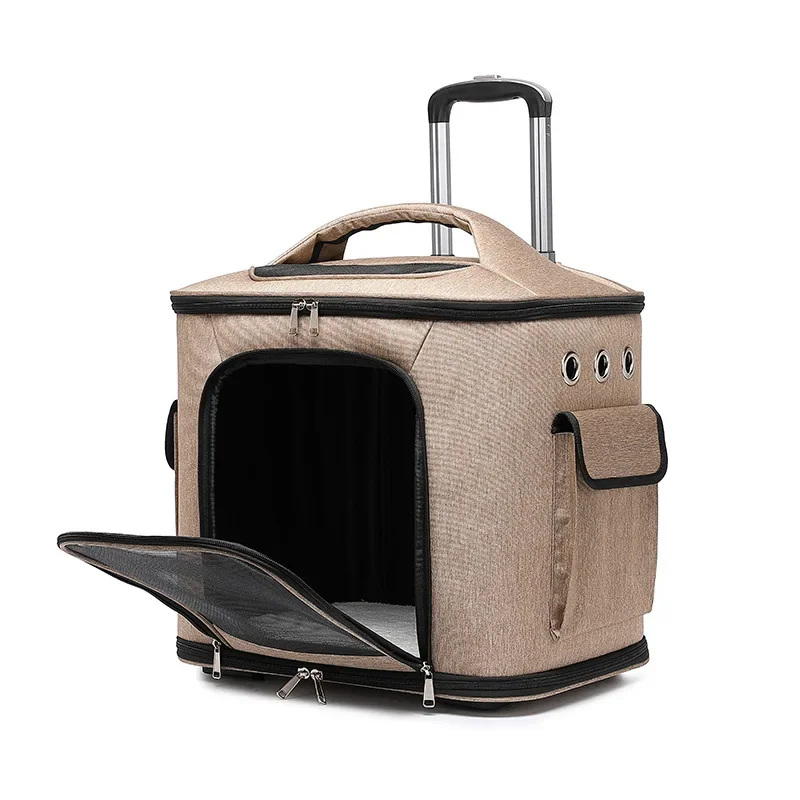 

pet bag, outing bag, portable large-capacity silent wheel, pet trolley case, portable big cat and dog bag.