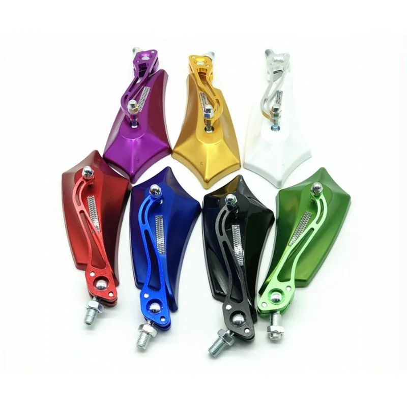 

Aluminum reflective mirror for motorcycle, electric vehicle, off-road vehicle handlebar rearview mirror