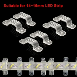 5-100pcs Flexible Ribbon Led Strip Light Buckle Plastic Fixing Clip for 10-16mm COB Silicone Neon Tube Lamps Holder Waterproof
