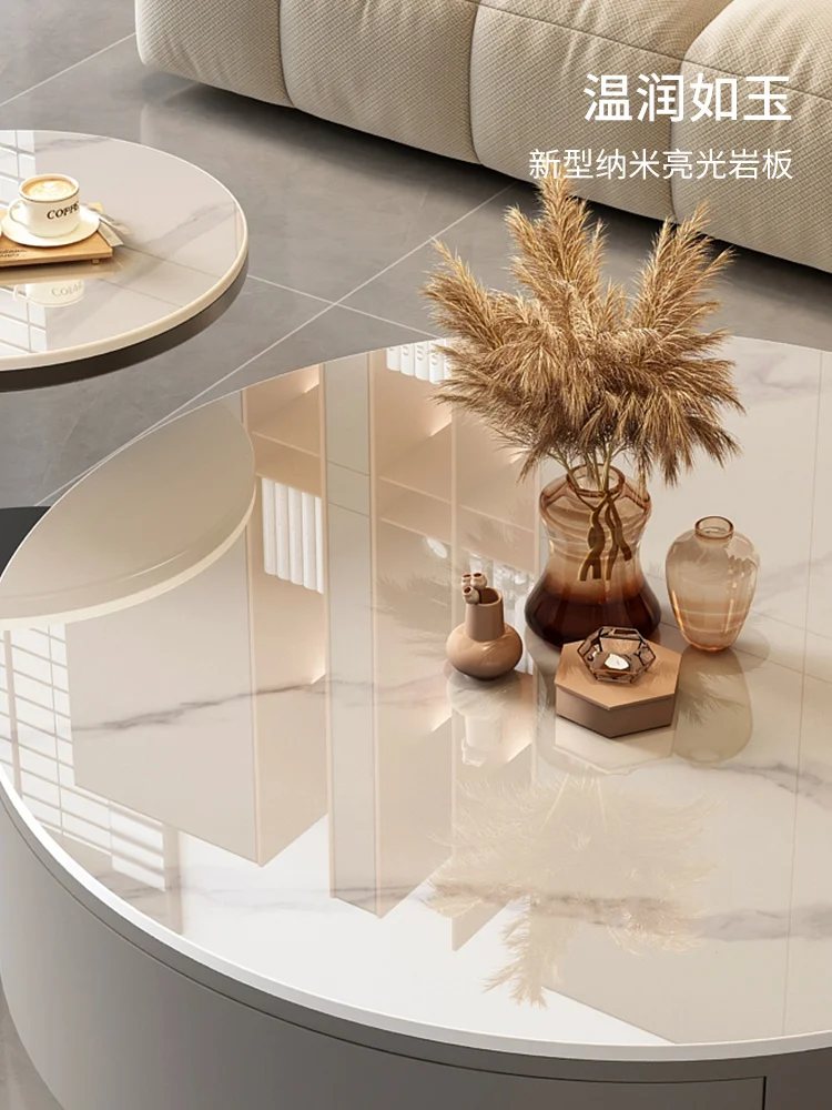Rock slab coffee table living room home light luxury modern simplicity
