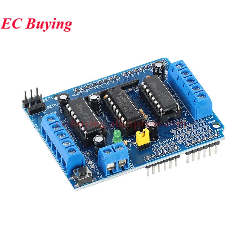 L293D Motor Driver Control Shield Module 4-Channel Stepper DC Motor Drive Expansion Board for Arduino ESP8266 R3 Mega2560