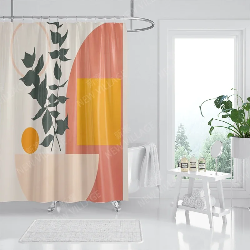 Waterproof fabric shower curtains Bathroom curtain accessories Bath curtain shower 180x200cm 240*200 modern boho Nordic decor