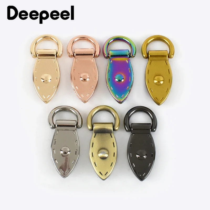 4Pcs 9/10mm Metal Side Clip Hook Buckles for Bags Chain Connector Handle Buckle Ring Clasp DIY Leather Craft Sewing Accessory