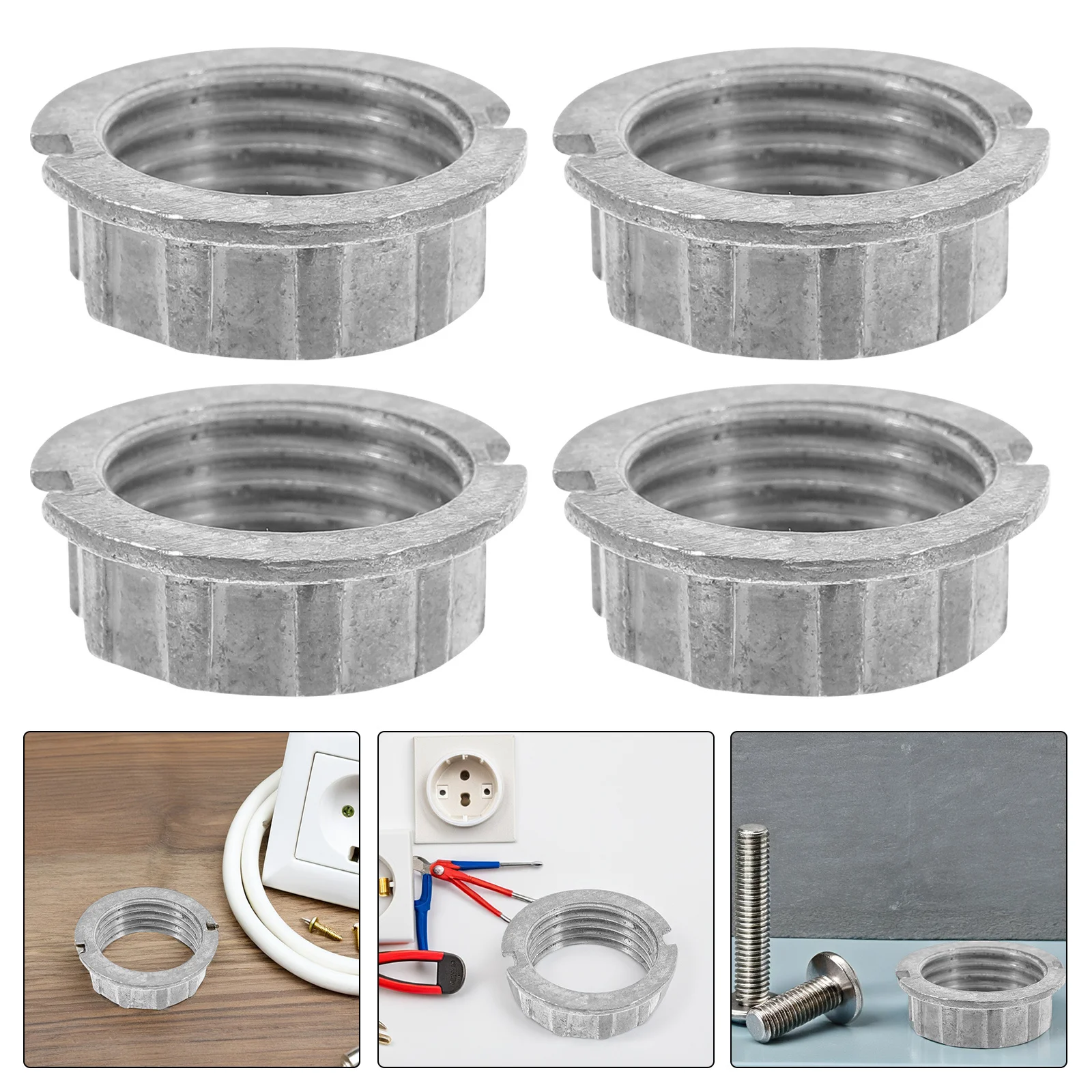 

6pcs G9 Halogen Holder Outer Ring Threaded Design Secure Fit Easy Installation Compatible With Various Lighting Fixtures Lamp