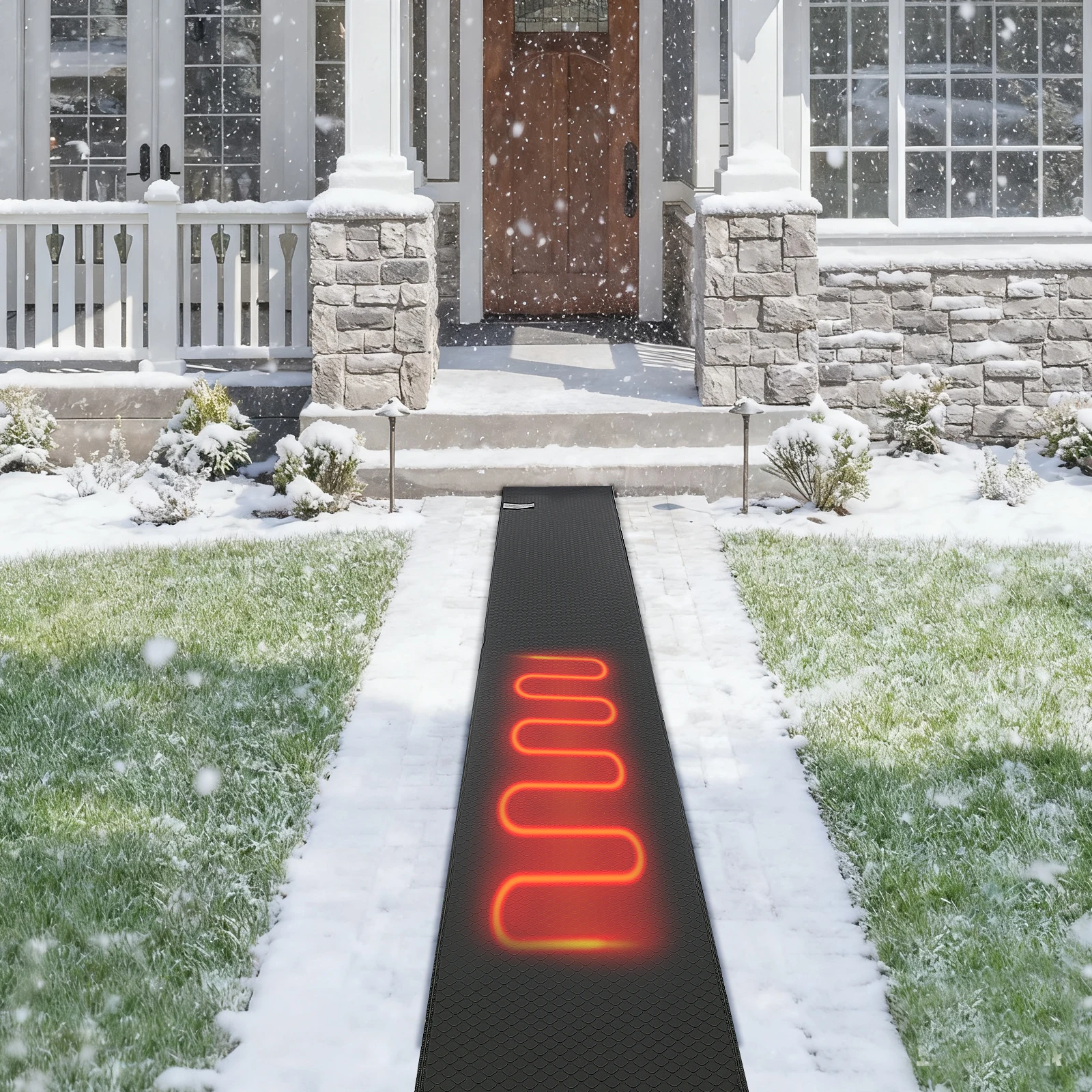 Heated Snow Melting Mats Snow Melting Mat Outdoor Heated Snow Melting Mat