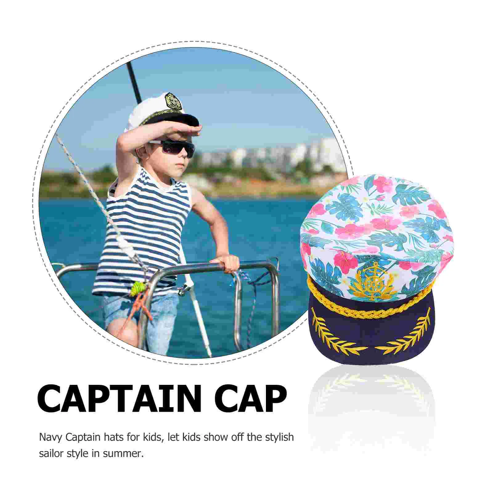 Children's Captain Hat Prop Boat Hats Costume Party Sailor Cosplay for Decor Boating