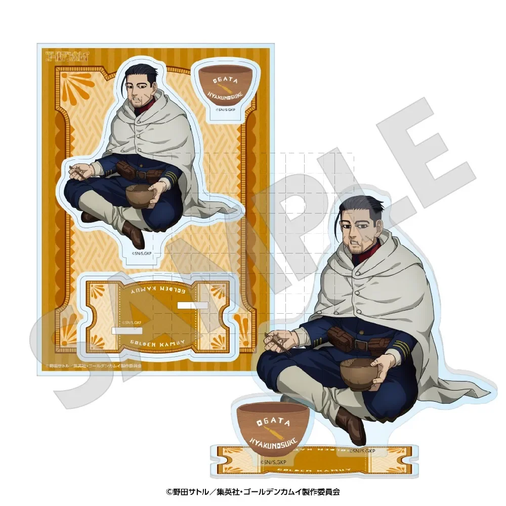 Game Asirpa Yoshitake Shiraishi Hyakunosuke Ogata Saichi Sugimoto Acrylic Stand Doll Anime Figure Model Cosplay Toy for Gift