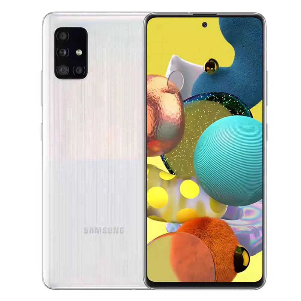 Samsung Galaxy A51 Refurbished Smartphone Dual SIM European Version 6.5-inch AMOLED Screen 4GB 128GB Samsung Android PhoneNFC 4G