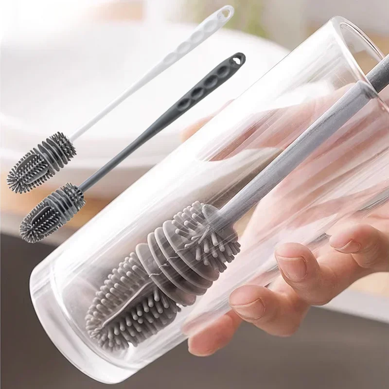 

Bottles Brush Silicone Baby Bottles Clean Long Cleaning Brush Cup Scrubbing Cleaning Product for Home Cleaning Supplies