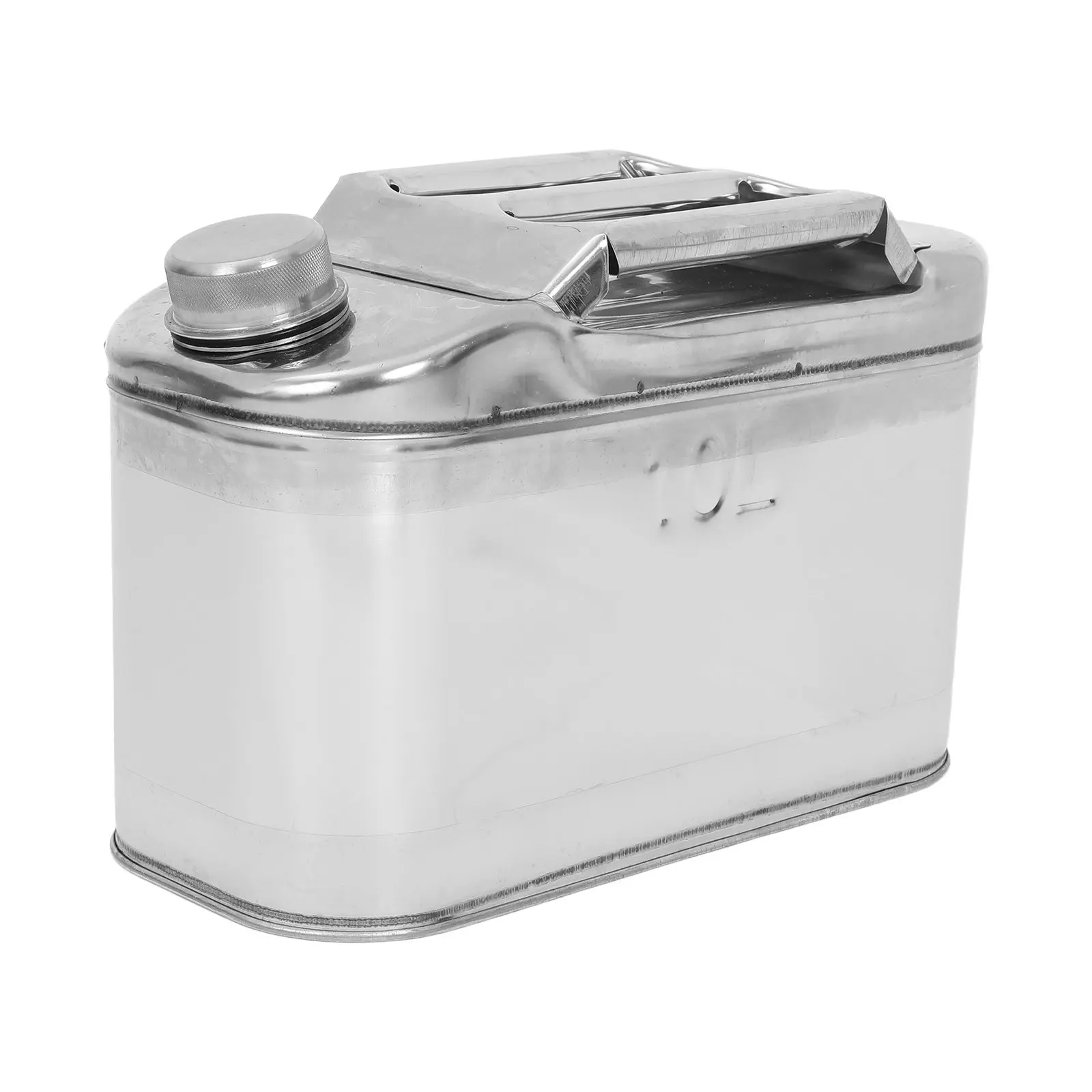 

26 Gallon Stainless Steel Water Can with Flexible Spout Valve Heavy Duty Metal Bucket for Camping Outdoor Emergency Use Large