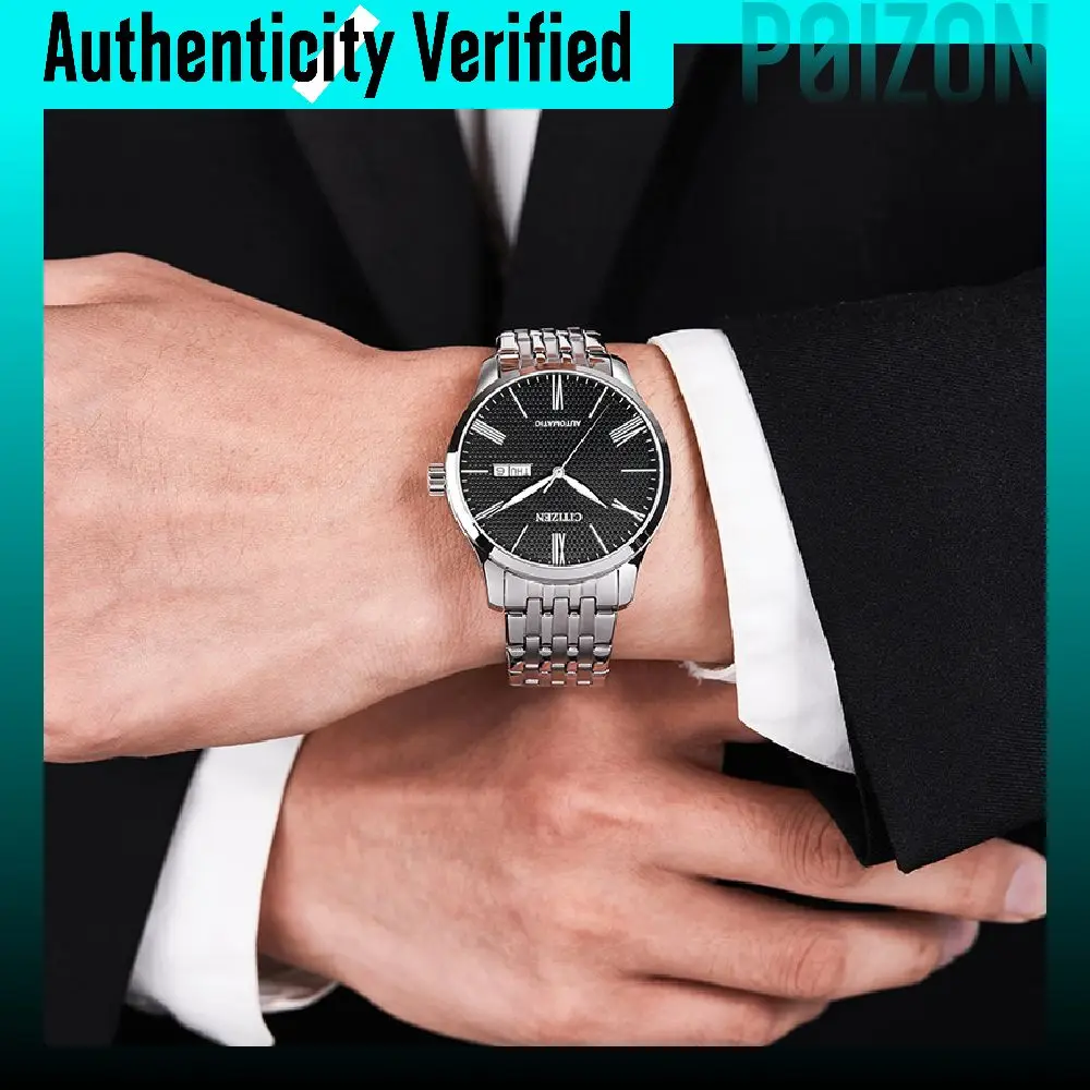 CITIZEN Bracelet Box Automatic Mechanical Movement Stainless Steel Strap Watch Men's Watches NH8350-59E