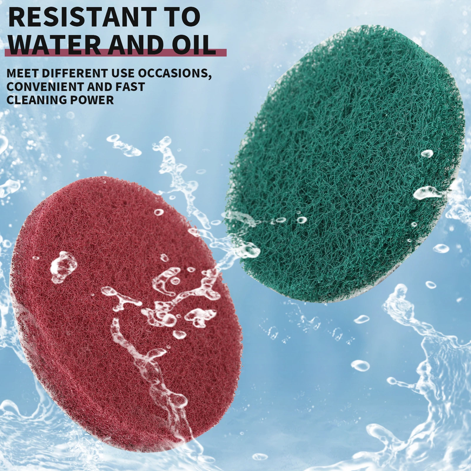 Power Scrub Pads for Drill 3/4/5 Inch Non-woven Hook & Loop Scouring Pad Industrial Cleaning Polish Abrasive Sanding Disc