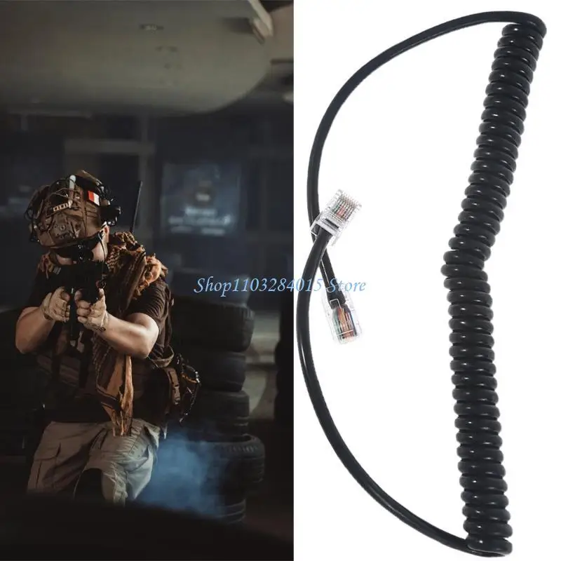 R6FF 8 PIN RJ-45 a RJ-45 Cable cable micrófono 8pin para HM-151 OPC-1153 HM-98 HM-133 IC-207H Radios automóvil Mic