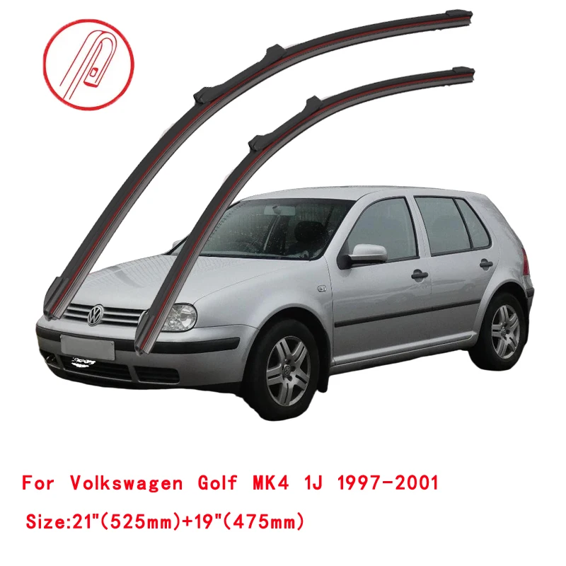 For Volkswagen VW Golf Mk4 1J 1997 1998 1999 2000 2001 Cleaning Windshield Windscreen Brushes Accessories Car Front Wiper Blades