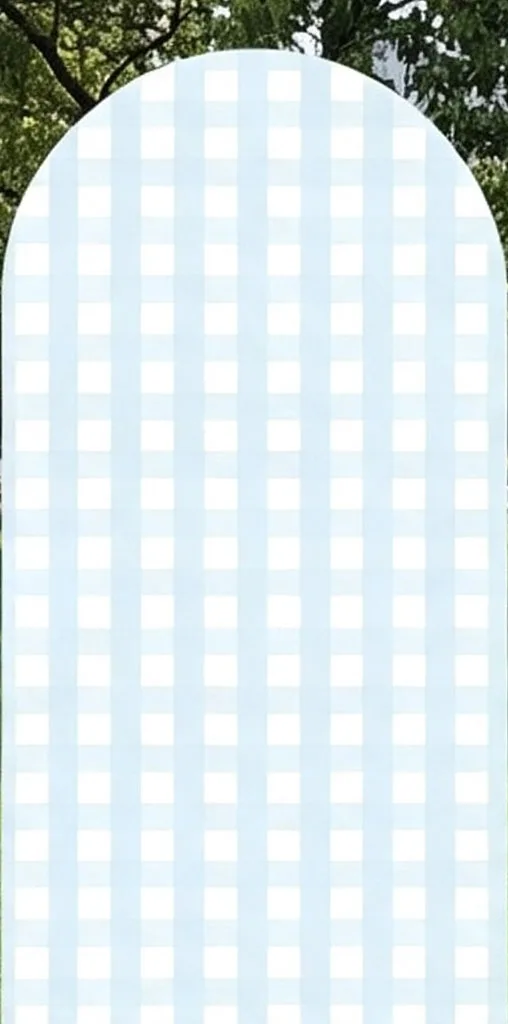 Custom Double-Sided Milk and Cookies Baby Shower Arch Backdrop Cover Blue Square Birthday Party Photobooth Background