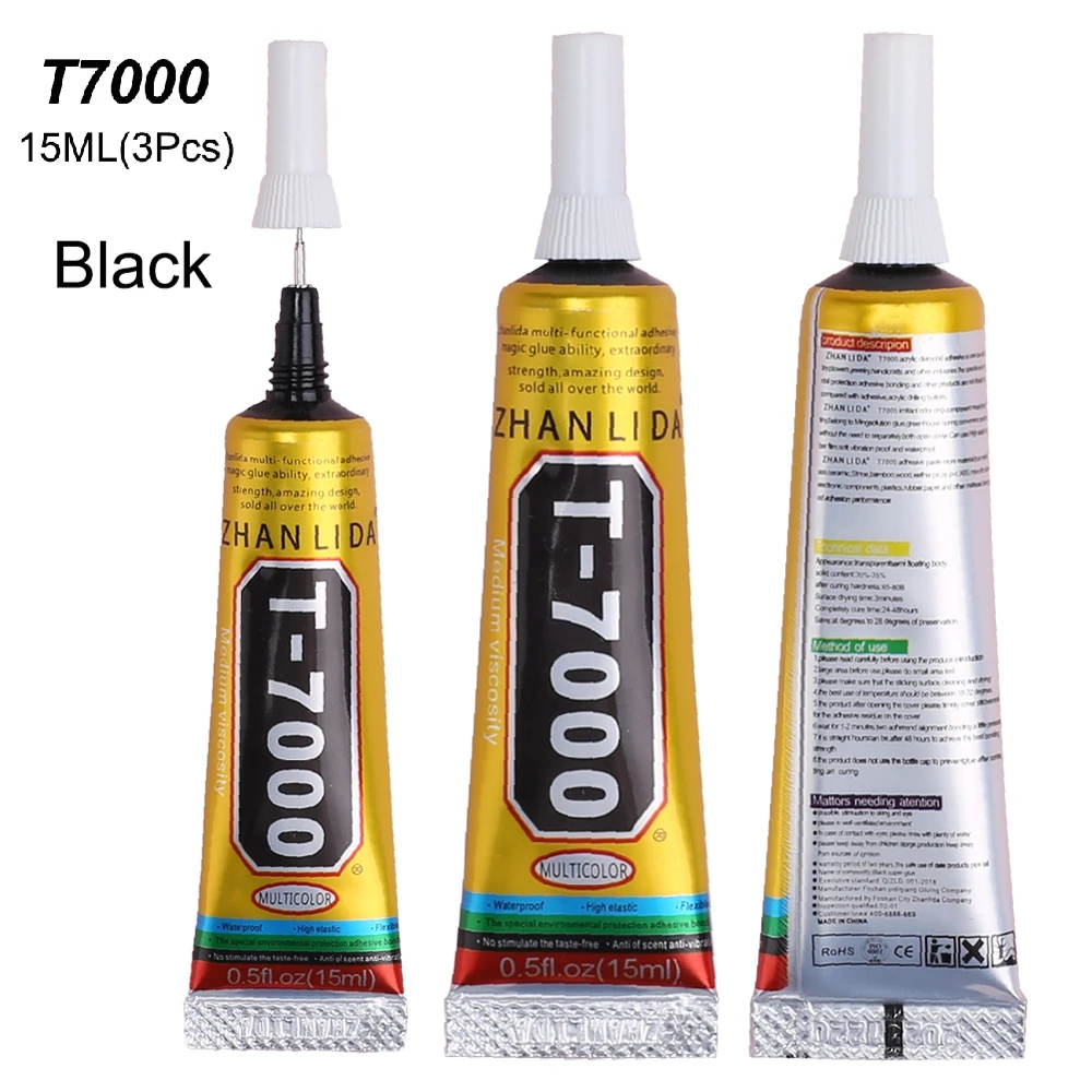 T7000 B7000ใสกาวสีดำกาวอีพอกซีเรซินแบบสุดยอดเครื่องประดับสิ่งทอ T-7000เครื่องประดับโทรศัพท์มือถือหน้าจอสัมผัส LCD พันธะคอมพิวเตอร์