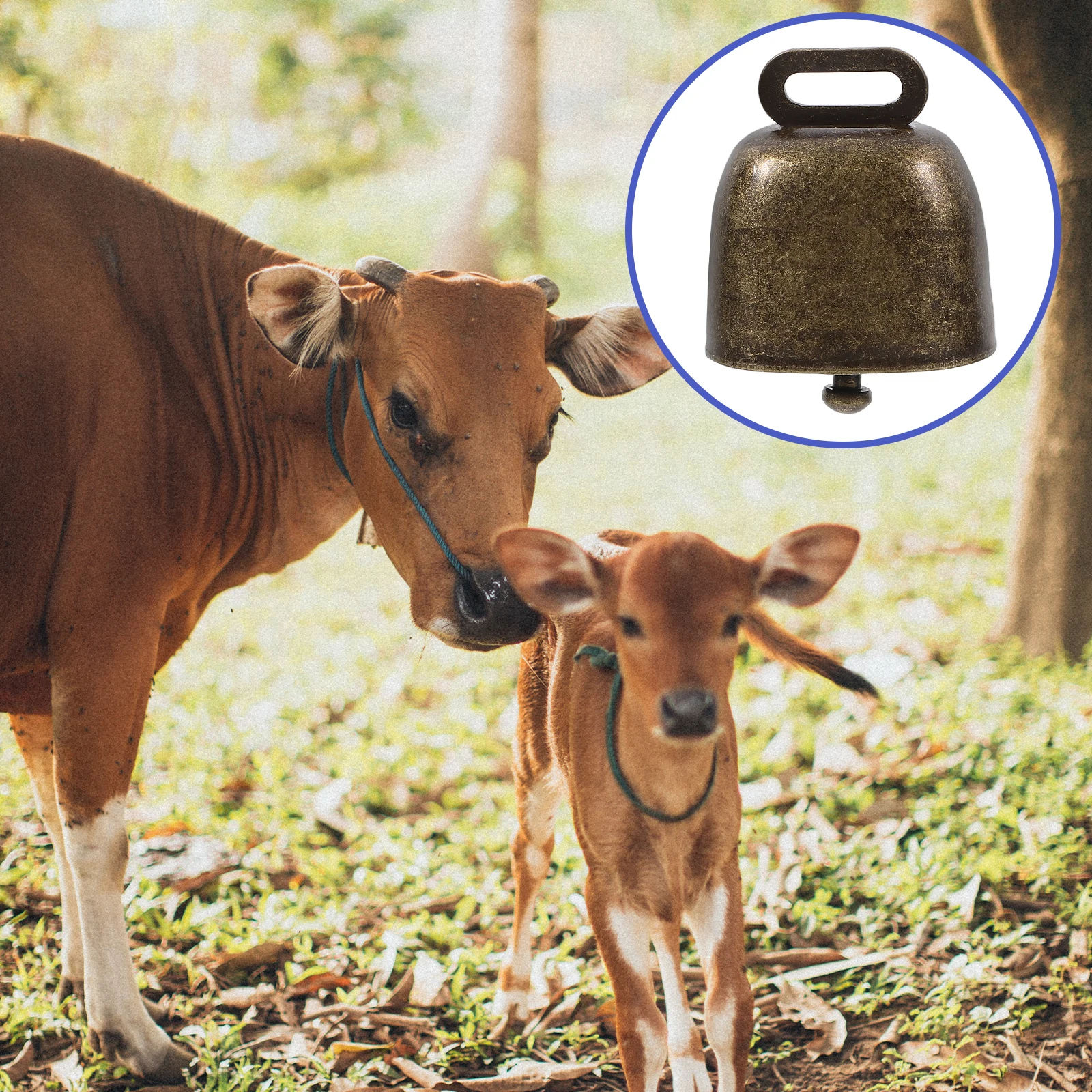 

2 Pcs Handheld Cowbell Jewelry Accessories Bells Cowbells Noise Noisemaker Party Favor