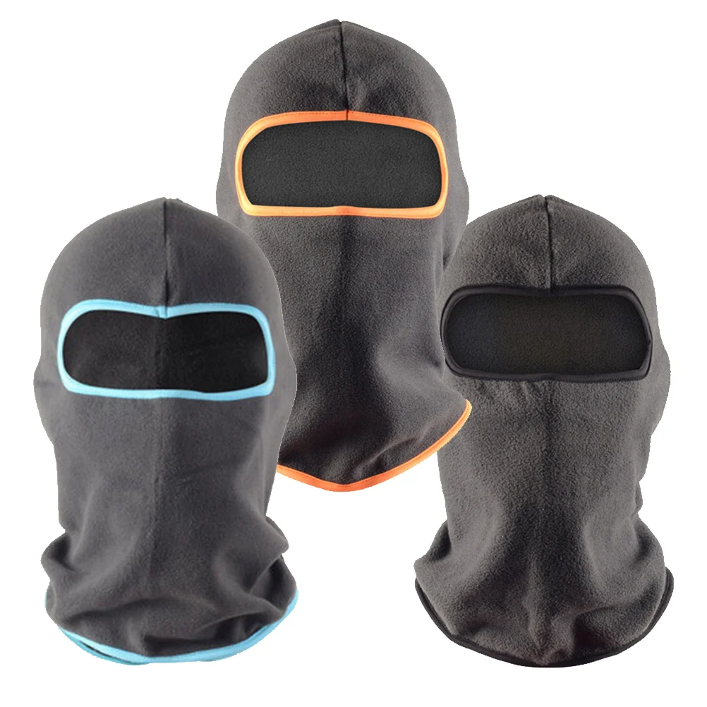 

3PCS Outdoor Cycling Cover Polar Fleece Snowboarding Headgear Wind-proof Riding Game Headgear CS Masked Protective Cover for Wom