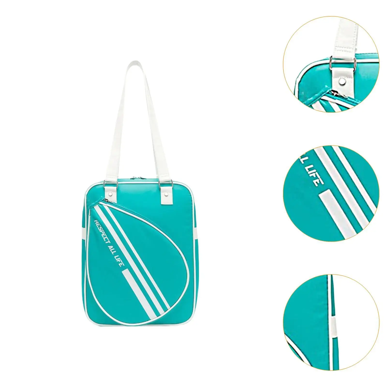 Saco de raquete de badminton Bolsa Pickleball Casual Tampa de raquete multiuso Saco de tênis, 1-2 raquetes