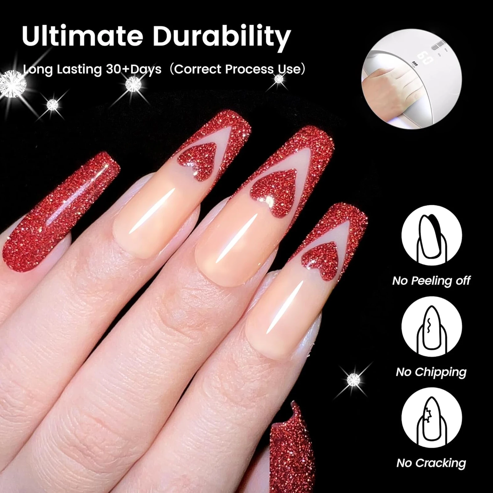 QAZIXU 8ml Silver Reflective Gel Nail Polish Glitter Neon Semi Permanent UV LED Gel Nail Art Varnish Manicure