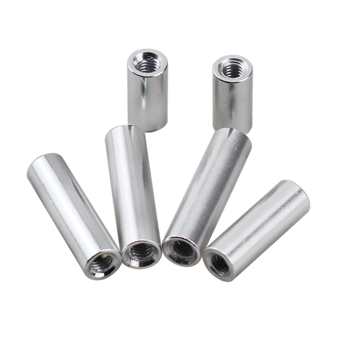 1Pcs M3 M4 M5  Threaded Round Aluminum Standoffs Spacer Column Extend Stud Long Nut length 10mm to 300mm for RC FPV