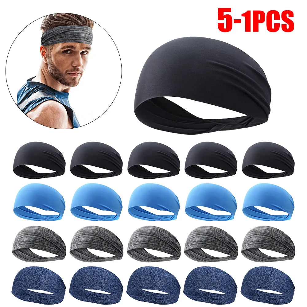 

5-1 шт. дышащая спортивная повязка на голову для мужчин и женщин, унисекс, йога, фитнес, быстросохнущая эластичная повязка для волос для бега на открытом воздухе, езды на велосипеде