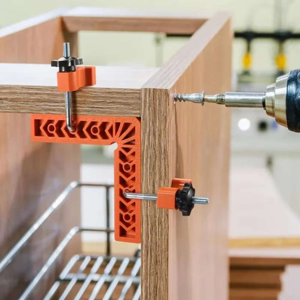 

Держатель угловой линейки 90° для деревообработки ° Пластиковый вспомогательный позиционер L-образный инструмент с фиксированным углом захвата