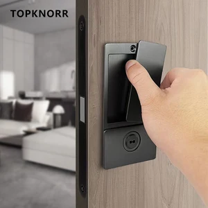 Tay sou tay tay tay không được tích hợp từ tính, lực đẩy im lặng, thanh trượt vàng, phòng hiện đại, vô hình, phong tỏa phẳng, mới, 2023 8 Cửa khóa vàng bán hàng chính - №2