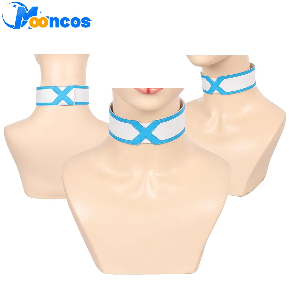 Emma Frost Necklace Cosplay Choker Collar for Women Female Fantasy Costume Accessory Disguise Halloween Carnival Party Props