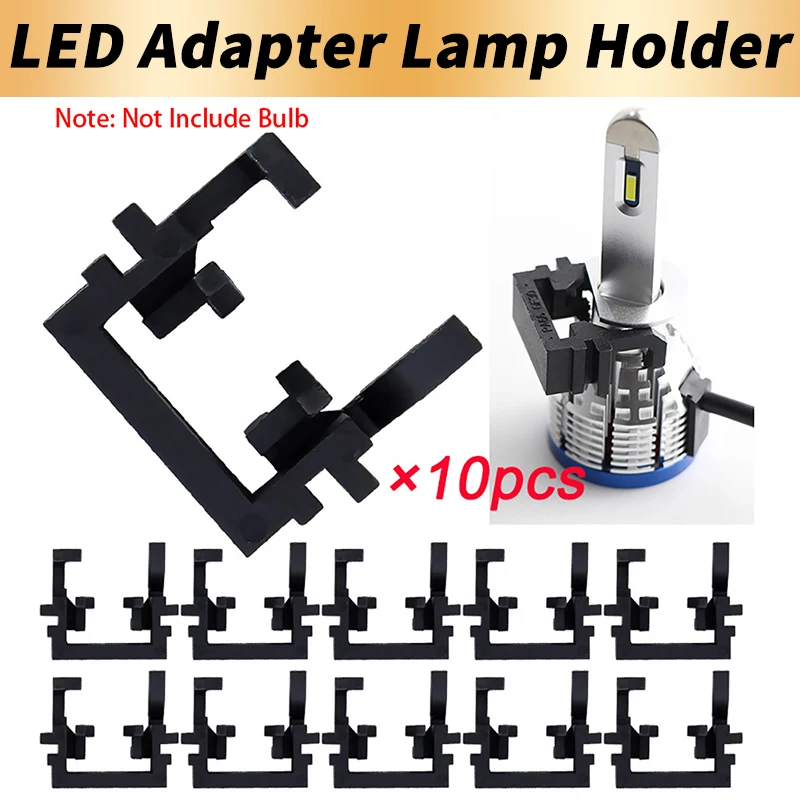 10PCS H1 LED Headlight Bulb Holder Base Adapter For Ford Focus 2009-2010 Fiesta Mondeo For Kia Carnival High Beam Special Buckle