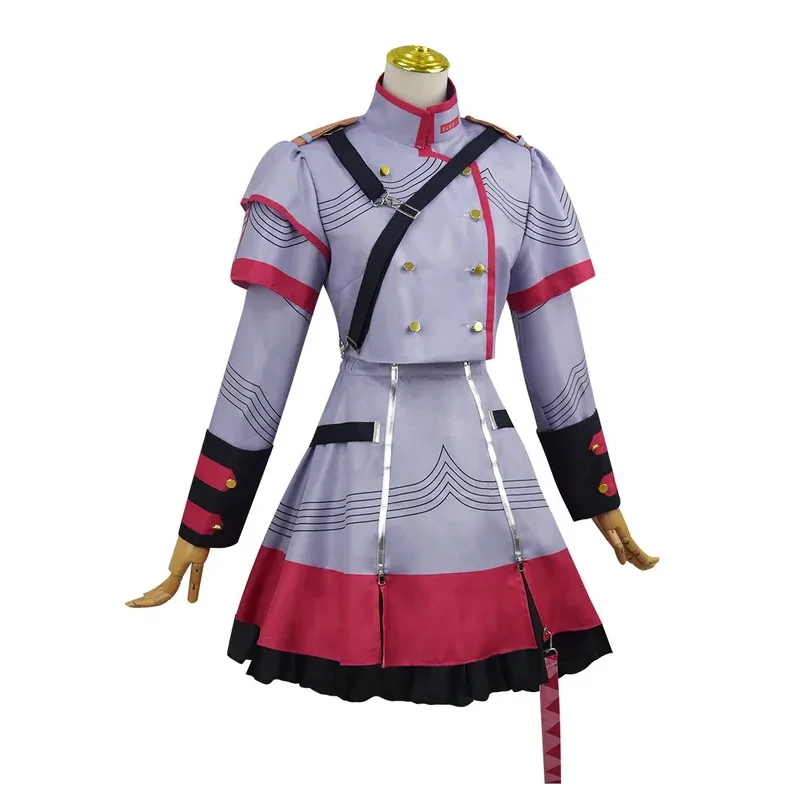 كاسان كوسبلاي أنيمي Vtuber زي المزج الخامس تيتو الباروكات الزي الرسمي ملابس حفلات الهالوين للنساء jk؛ 6 #3