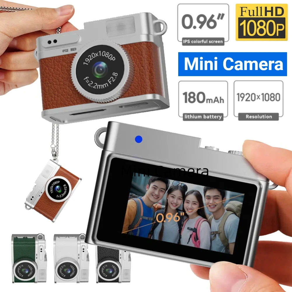 

Мини-видеокамера 32 ГБ, 1080P, ретро-дизайн, карманная, с LED-подсветкой, портативная, для детей и студентов
