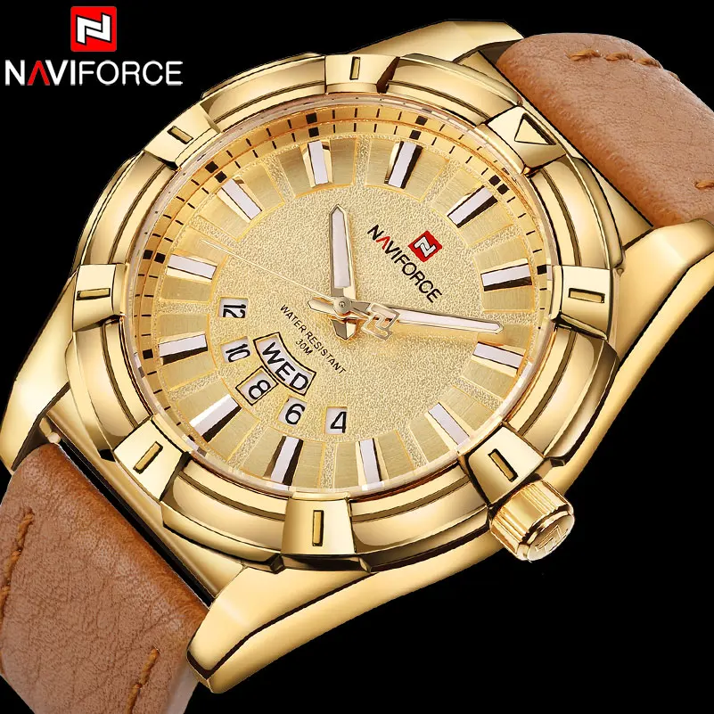 NAVIFORCE WATCH 9118 Mens Watches Top Brand Luxury Casual Quartz Waterproof Luminous Wristwatch