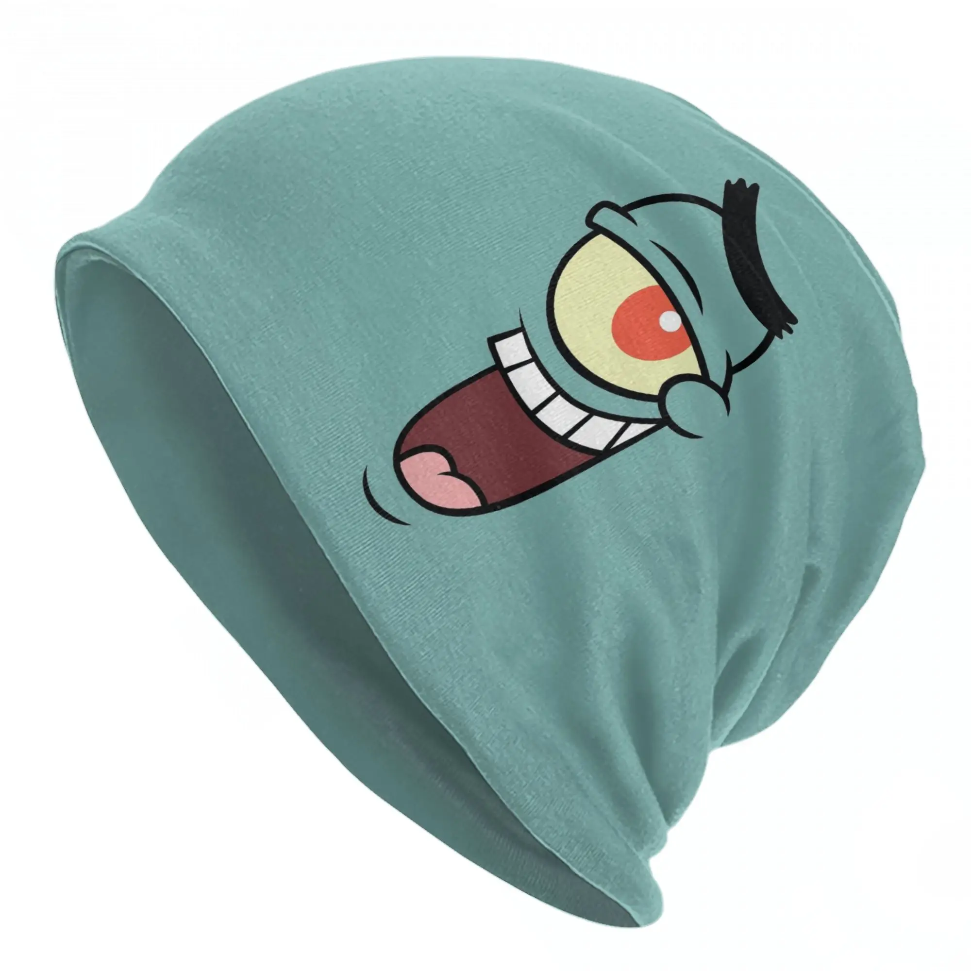 Spongebobed Cap  Goth Adult Street Skullies Beanies Hats Spring Warm Multifunction Bonnet Knitted Hat