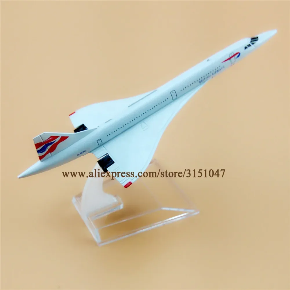 16cm Air British Airways Concorde Airlines Metal Alloy Airplane Model Plane Diecast Aircraft