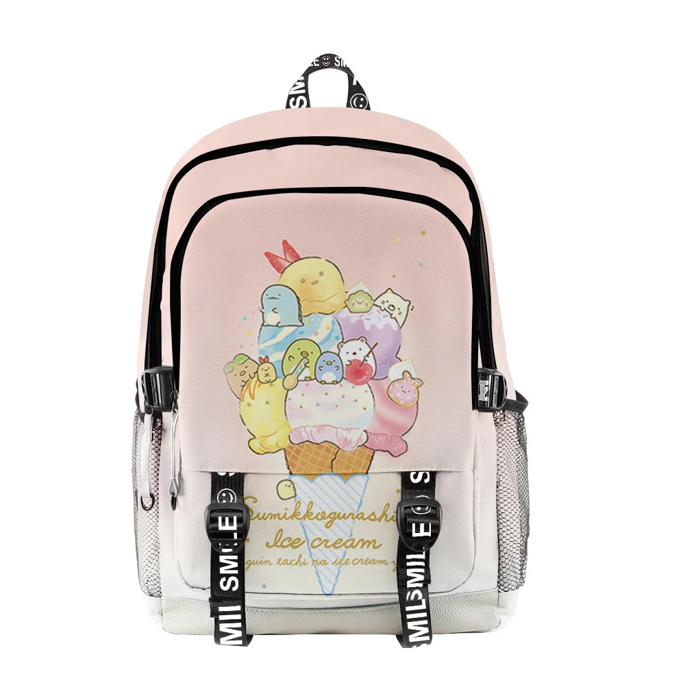 

Hip Hop Popular Sumikkogurashi Student School Bags Unisex 3D Print Oxford Waterproof Notebook multifunction Travel Backpacks