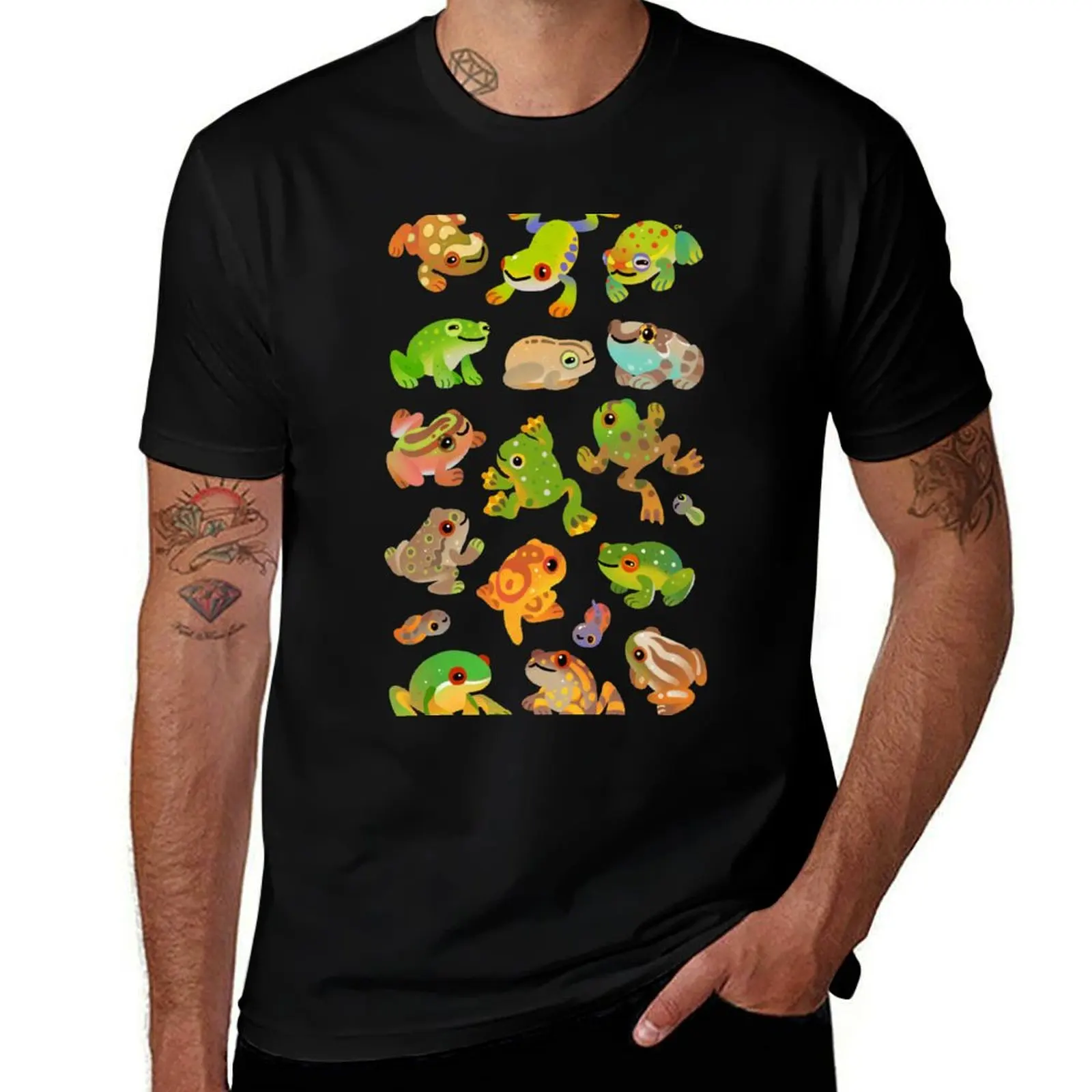 

man cotton shirts Tree T-Shirt print shirt frog with t shirts prints t custom t