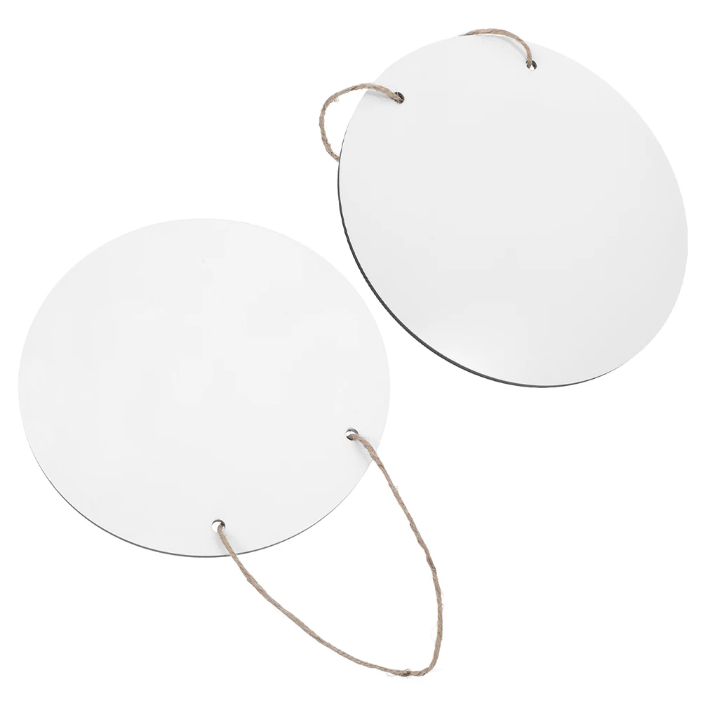 

2Pcs Sublimation Door Sign Blanks Round Mdf Craft Material DIY Custom Hanging Plaque for Home Office Decor Blank Door Hangers