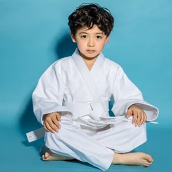 NEW 100% Cotton Men Judo Jiu Jitsu Gi Thick Uniform Set Clothes Clothing Wushu Kungfu Kits Slub Fabrics Adults Kids Children