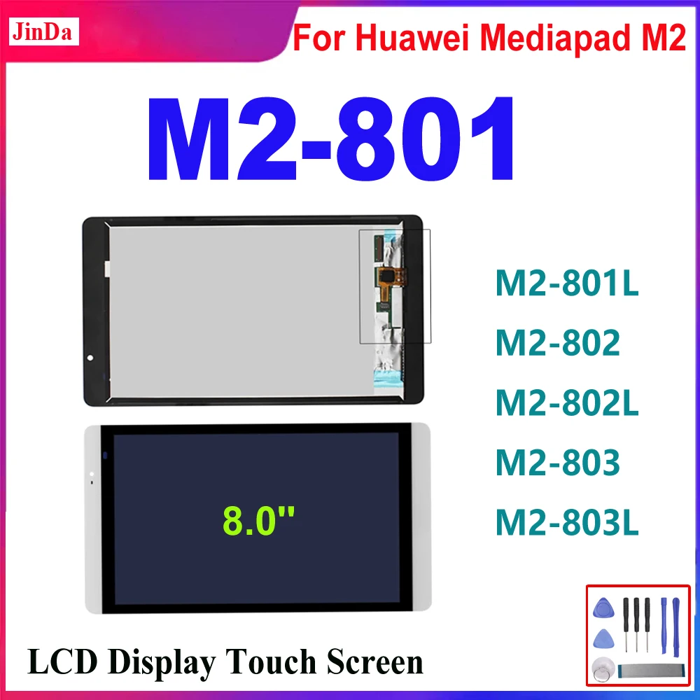 

AAA+ 8.0'' ЖК-дисплей для Huawei Mediapad M2 M2-801 M2-802 M2-803 M2-801L M2-802L M2-803L, сенсорный экран в сборе