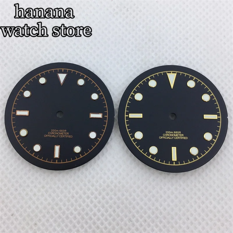 33.5mm No Date Wwindow Dial Black Grey Gold Rose Gold Luminous Fit NH34 NH35 NH36 ETA2824 2836 PT5000 DG Miyota Series Movement