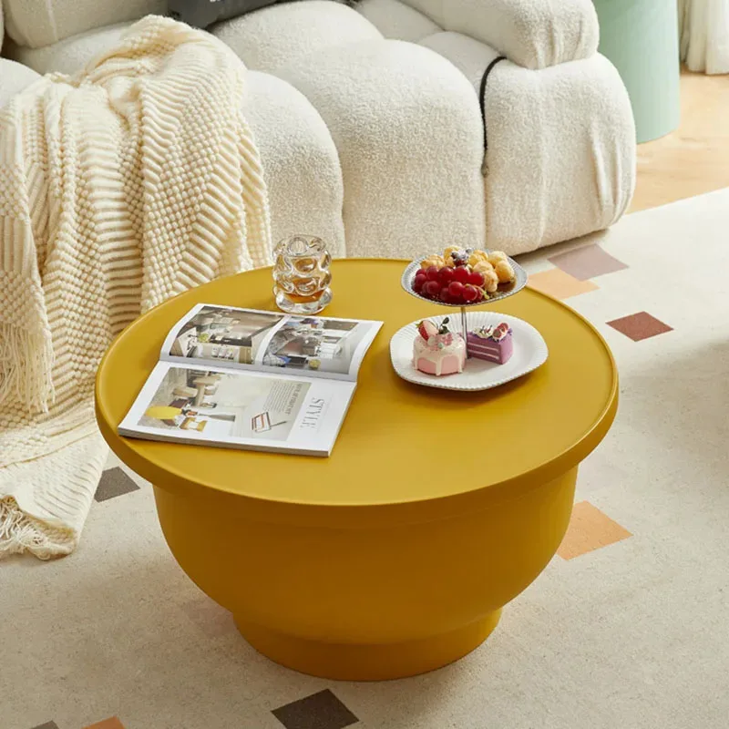 Unique Round Coffee Tables Minimalist Modern Small Glamour Coffee Tables Simple Living Room Tavolino Da Salotto Home Furniture