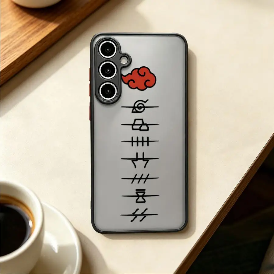 Case for Samsung Galaxy A57 A33 A37 A17 A52 A53 A35 A54 A34 A36 A16 A15 A72 A56 A55 A14 A23 Phone Cover Narutos Red Akatsuki