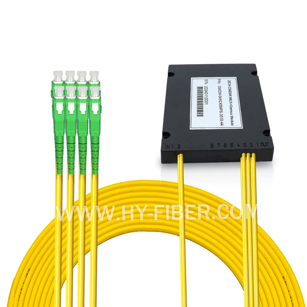 Dual Fiber CWDM Demux and Mux Module with Connector, Optical Device, 1x8, 8 Channels