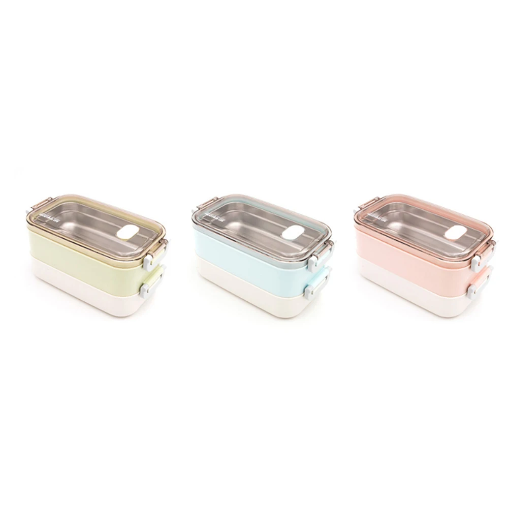

Insulated Thermal Lunch Box Double Layer Food Container Insulation for Kids School