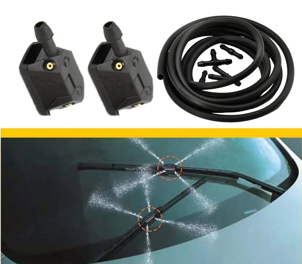 

2PCS Auto Accessories Windscreen Wipers Wiper Nozzle Universal Car Windscreen Sprayer Washer Wiper Nozzle Front Window Spray Jet