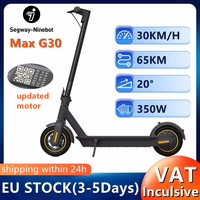 EU Stock NINEBOT Max G30 Electric Scooter Upgrade Motor 30km/h Original Ninebot By Segway G30 G30P Kickscooter 65km Skateboard