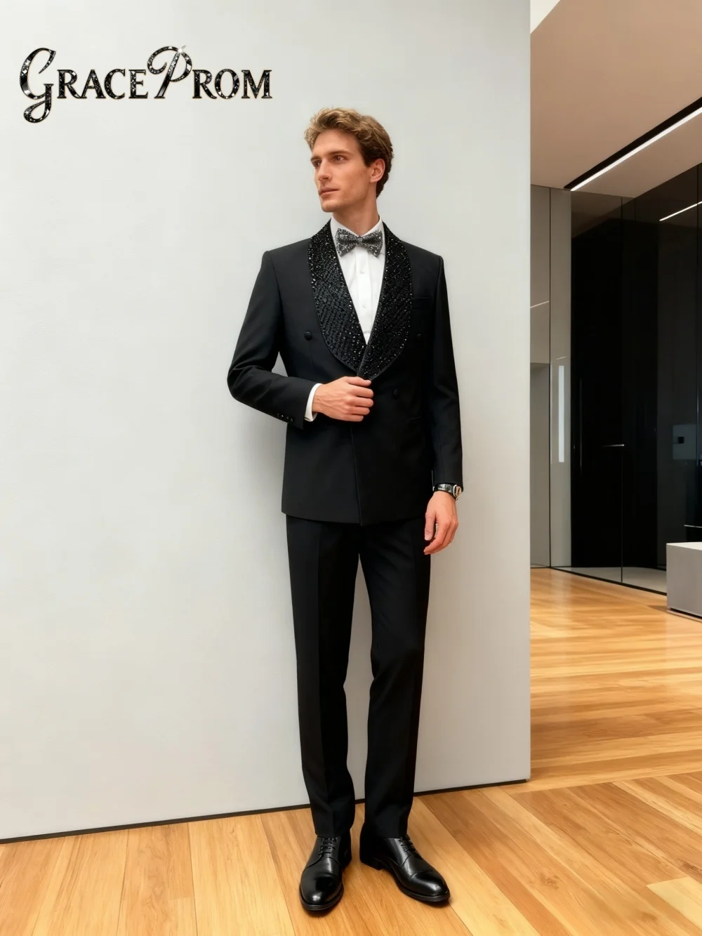 

Лидер продаж, двубортный мужской костюм с кристаллами, 2 шт., 2026, деловой пиджак, костюм для официальной вечеринки, выпускного вечера, свадебный комплект для свадьбы, жениха, индивидуальный заказ